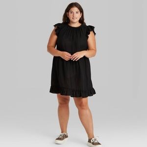 NWT! Black boho dress